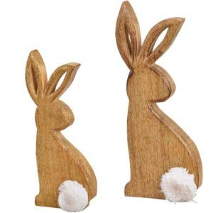 matches21 - Webshop Osterhasen und Bommel Aufsteller Dekofiguren Osterdeko Metall Holz 1 Stk 2 Groessen 123208 1 17