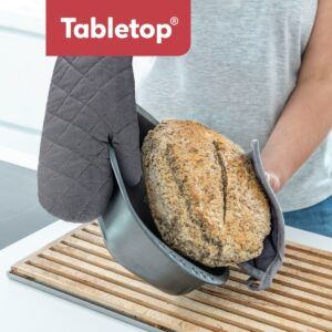 matches21 PREMIUM Topflappen Set grau Baumwolle hitzebestaendig waschbar 126640 11 1 12