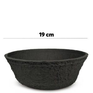 matches21 Pflanztopf biologisch abbaubar Pflanz Schale schwarz 127569 1 1 48