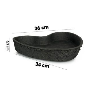 matches21 Pflanztopf biologisch abbaubar Pflanz Schale schwarz 127569 33 1 80