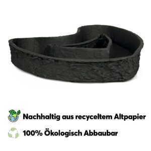 matches21 Pflanztopf biologisch abbaubar Pflanz Schale schwarz 127569 42 1 88