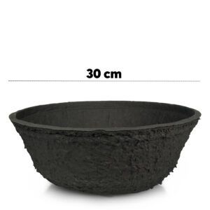 matches21 Pflanztopf biologisch abbaubar Pflanz Schale schwarz 127569 8 1 55