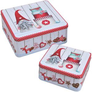 matches21 - Webshop Plaetzchendosen Blechdosen Motiv Wichtel Vorratsdosen und Deckel 2er Set 15 und 19 cm 116818 1 5