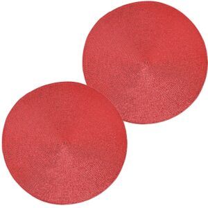 matches21 - Webshop Platzsets Tischwaesche rund Tischsets Kunststoff 2er Set 38 cm 4 Farben 125922 1 1 9