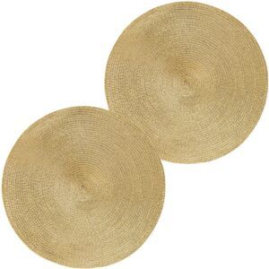matches21 - Webshop Platzsets Tischwaesche rund Tischsets Kunststoff 2er Set 38 cm 4 Farben 125922 2 1 10