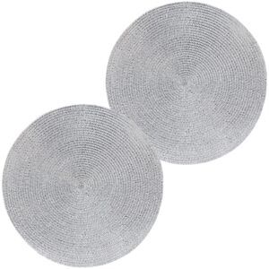 matches21 - Webshop Platzsets Tischwaesche rund Tischsets Kunststoff 2er Set 38 cm 4 Farben 125922 3 1 7