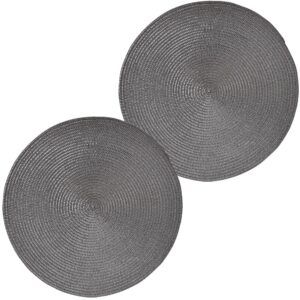 matches21 - Webshop Platzsets Tischwaesche rund Tischsets Kunststoff 2er Set 38 cm 4 Farben 125922 4 1 8