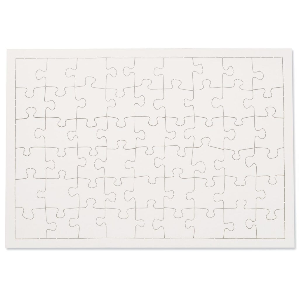 matches21 - Webshop Puzzle Selbstgestalten als Karton Kinder Bastelset bemalbar ab 6 Jahren 107790 5 1 1