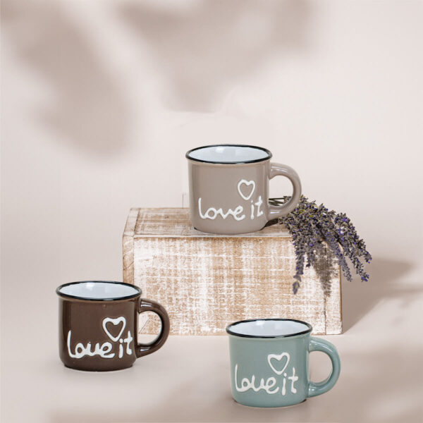 matches21 - Webshop Retro Espressotassen LOVE IT Herz Tassen 6er Set 50 ml 114401 5 1 6