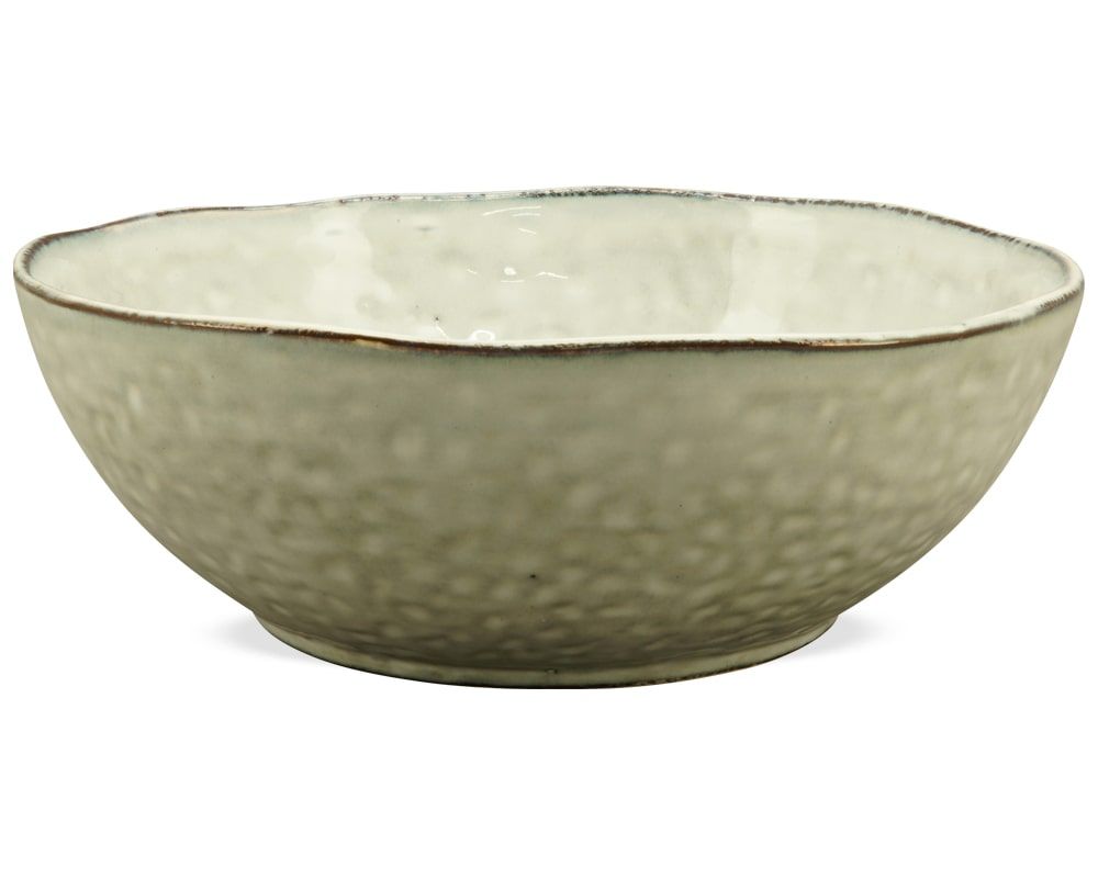 matches21 - Webshop Salatschalen Obstschalen Schalen Landhausstil Stoneware rund grau 1 Stk 3 Groessen 123808 1 1 16