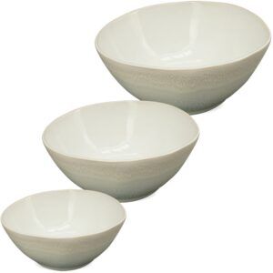 matches21 - Webshop Schalen Salatschalen Mueslischalen gewellt Stoneware blau 3 Groessen 124469 1 8