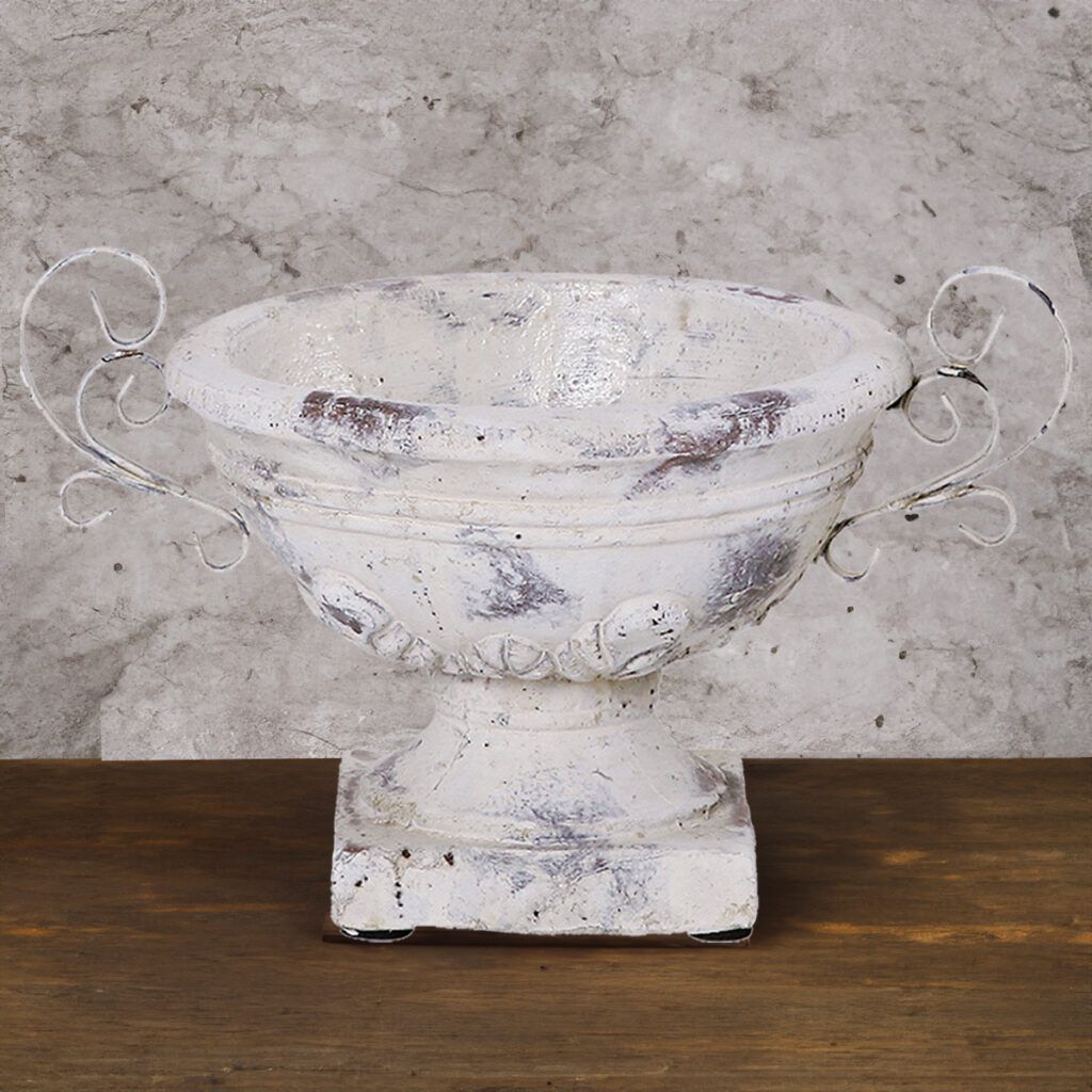 matches21 Schalen Sockel Henkel Blumentoepfe Keramik Vintage Shabby creme 1 Stk 3 Groessen 118788 5 1 10