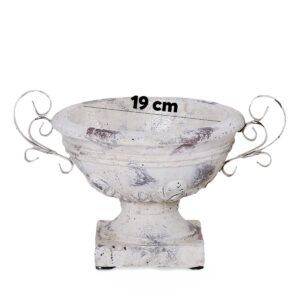 matches21 Schalen Sockel Henkel Blumentoepfe Keramik Vintage Shabby creme 1 Stk 3 Groessen 118788 8 1 18