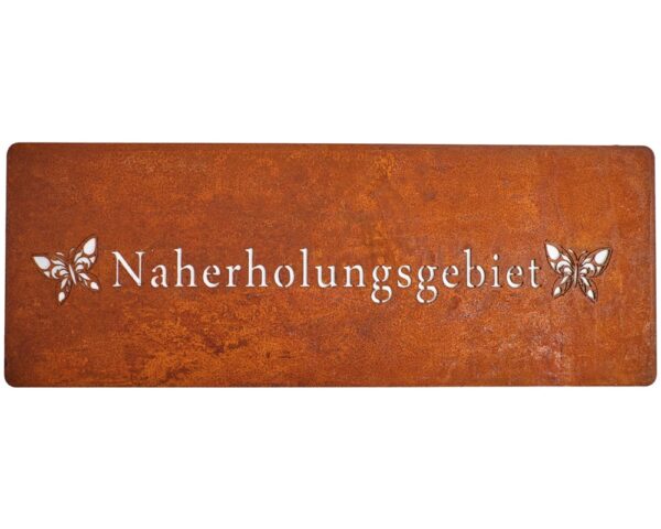 matches21 - Webshop Schilder Metall Rostoptik haengen stellen Gartendeko 1 Stk 40x15 cm 4 Motive 123706 2 1 21