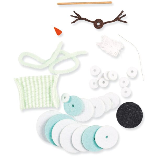 matches21 - Webshop Schneemann Bastelset Kreativset Filzbastelset Teile vorgestanzt Kinder ab 7 Jahre 122718 1 1 2