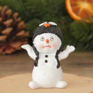 matches21 - Webshop Schneemann Deko Figuren Tiermotiv Muetzen Winterdeko 4er Set Kunststoff 4x3x6 cm 112958 6 1 11