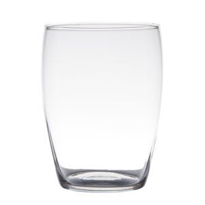 matches21 - Webshop Schoene Vase aus Glas runde Glasvase Wohnzimmer Deko transparent 14x20 cm 126509 1 6