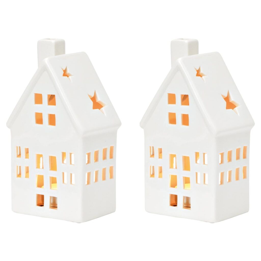 matches21 - Webshop Schoene Windlichter in weiss aus Porzellan im 2er Set in 2 Groessen 126905 3 1 3