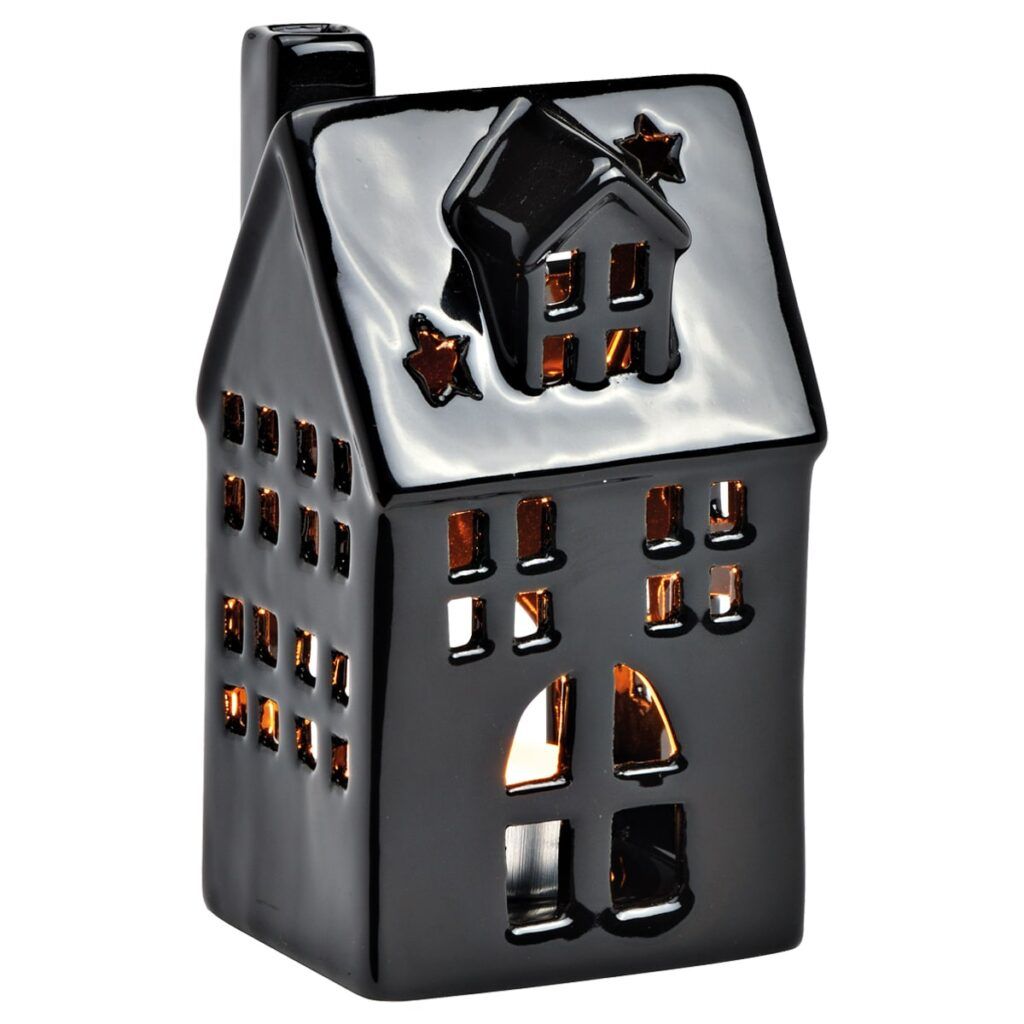 matches21 - Webshop Sehr schoene Windlichter in schwarz aus Porzellan in 2 Groessen 126907 1 2