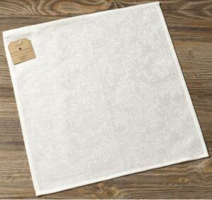 matches21 - Webshop Serviette Stoffserviette Textil MILA einfarbig weiss 39x39 cm Landhaus Leinen 1 Stk 124263 1 2