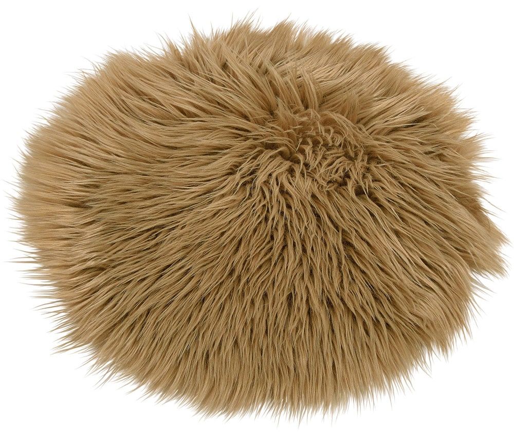 matches21 Sitzauflagen Sitzkissen Kissen Fellimitat Kunstfell rund uni 34 cm 6 Farben 119585 6 1 7