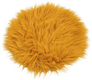 matches21 Sitzauflagen Sitzkissen Kissen Fellimitat Kunstfell rund uni 34 cm viele Farben 119585 1 1 18