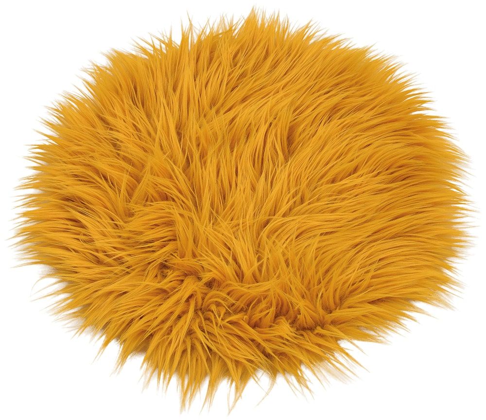matches21 Sitzauflagen Sitzkissen Kissen Fellimitat Kunstfell rund uni 34 cm viele Farben 119585 1 1 8