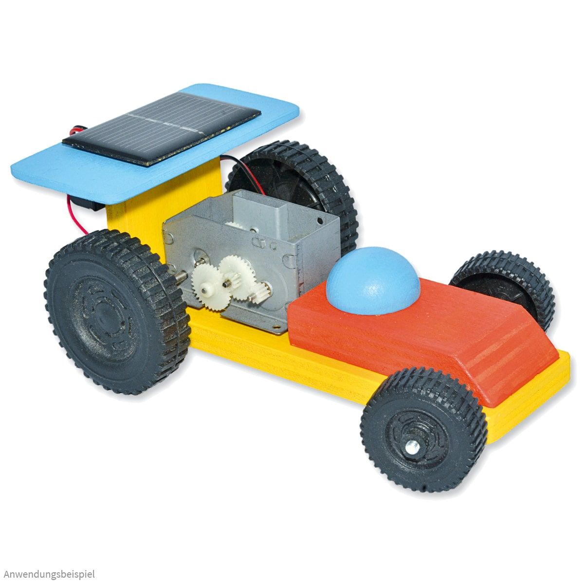 matches21 - Webshop Solar Auto Rennauto Flitzer lenkbare Achse Kinder Holz Bausatz ab 12 Jahren 113658 2 1 25
