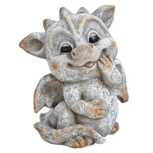 matches21 - Webshop Suesser Drache Gartenfigur Gartendeko wetterfest Balkondeko 126495 1 4