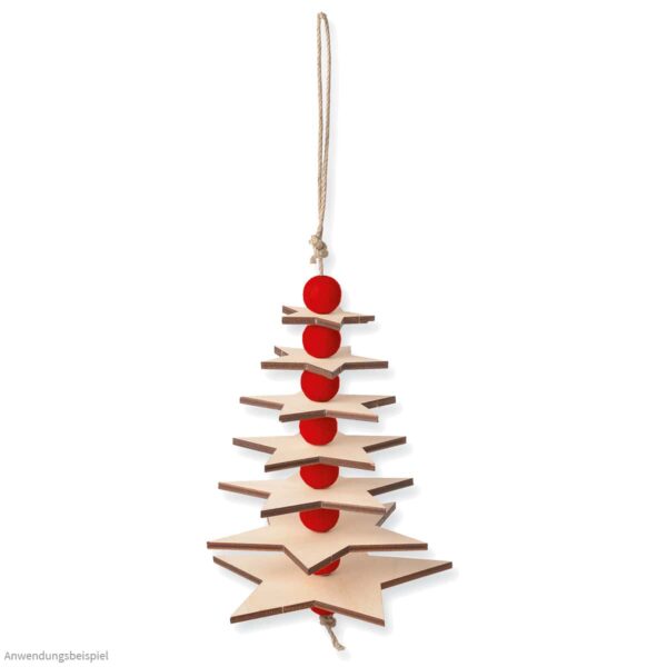 matches21 - Webshop Tannenbaum Christbaum Dekohaenger Holz Bastelset fuer Kinder ab 4 Jahren 111255 1 2