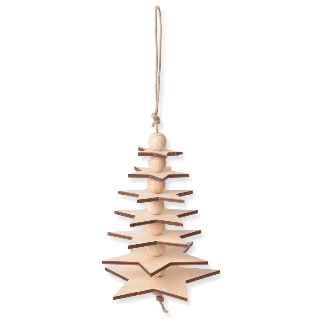 matches21 - Webshop Tannenbaum Christbaum Dekohaenger Holz Bastelset fuer Kinder ab 4 Jahren 111255 1 1 1