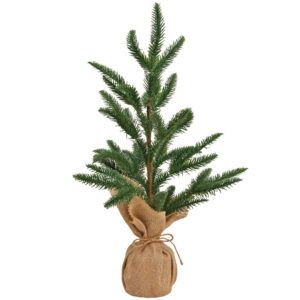 matches21 - Webshop Tannenbaum Weihnachtsbaum Kunststoff realitaetsnah mit Leinensack 1 Stk 30x51 cm 126093 1 62