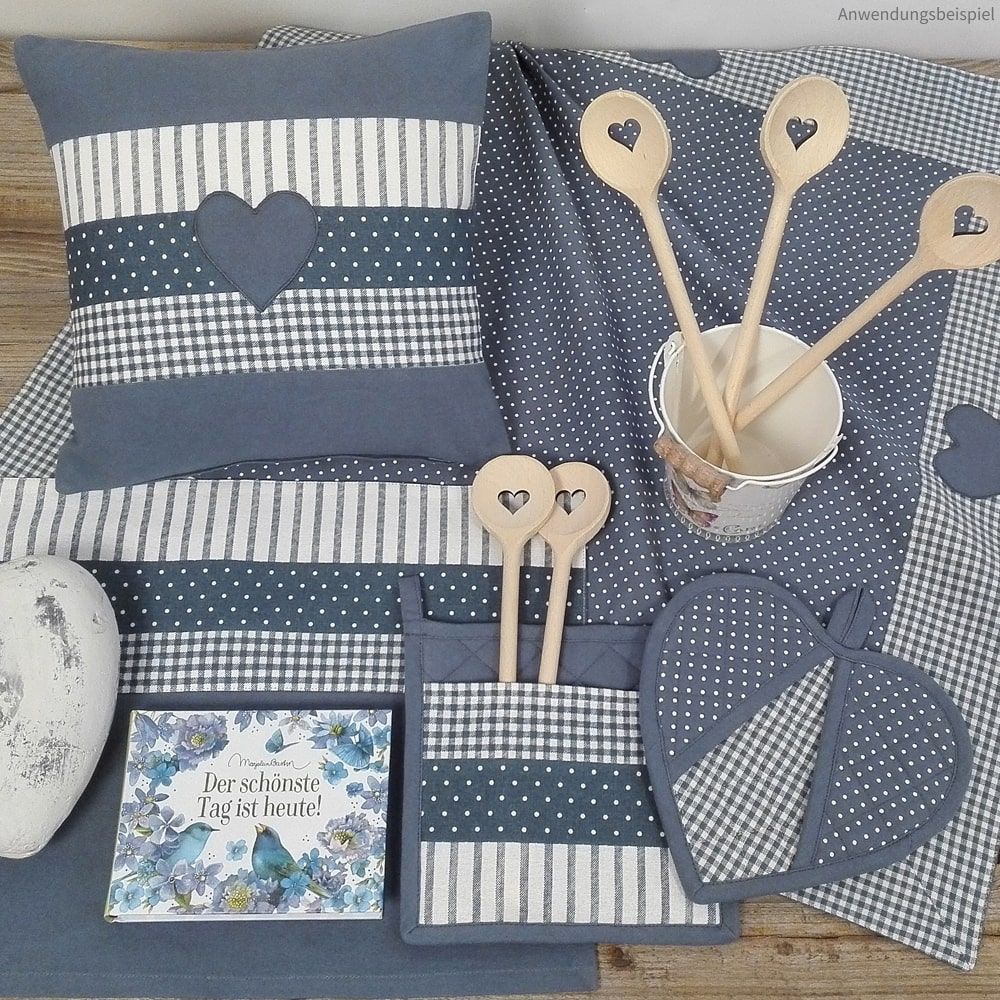 matches21 - Webshop Taschentuchboxen Huellen Textil Landhaus LINA Tuchspender Karo 1 Stk 2 Farben 118244 4 1 15