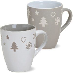 matches21 - Webshop Tasse Becher Kaffeebecher Weihnachtsdekor 1 Stk B WARE Keramik 300 ml 111223 1 17