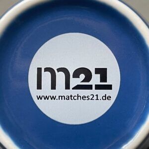 matches21 - Webshop Tasse Becher Kaffeebecher farbig blau dunkelblau Porzellan 8 Stk 10cm 350ml 106862 1 6