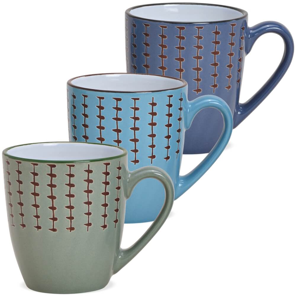 matches21 - Webshop Tasse Kaffeebecher Muster Landhausstil Steingut farbig 1 Stk B WARE 280 ml 116891 1 8