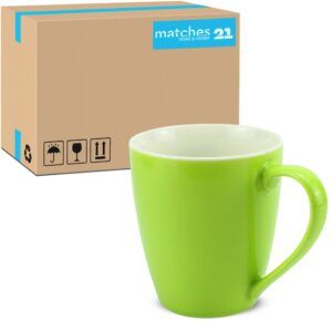 matches21 - Webshop Tasse Kaffeebecher Unifarben einfarbig kiwi gruen 1 1 10