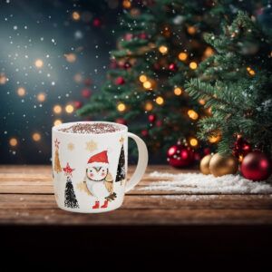 matches21 Tassen Kaffeebecher Weihnachten Wald Tiere Tannen Porzellan 4er Set sort 300 ml 119667 3 1 11