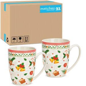 matches21 - Webshop Tassen Kaffeetassen Weihnachtsmotiv Lebkuchen Porzellan 36 Stk 12x10 cm 300 ml 125782 1 15