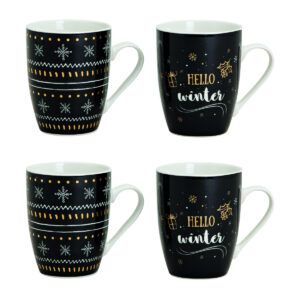 matches21 Tassen Weihnachtstassen Porzellan Hello Winter Weihnachten 48 Stk 340 ml 114703 6 1 14