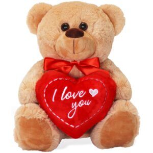 matches21 - Webshop Teddybaer mit Herz I LOVE YOU braun 25 cm 119486 4 1 20