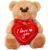 Sweety Toys Teddybär 'Willi' Mit 'I Love Türkei' T-Shirt – 25 Cm, Weiß, Supersüß & Waschbar