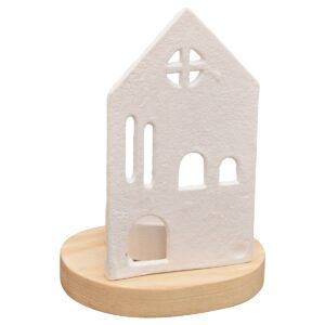 matches21 - Webshop Teelichthalter Haus Deko Wohnzimmer Metall Weiss in 3 Groessen 126667 2 1 7