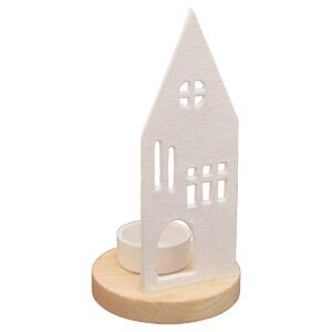 matches21 - Webshop Teelichthalter Haus Deko Wohnzimmer Metall Weiss in 3 Groessen 126667 3 1 8