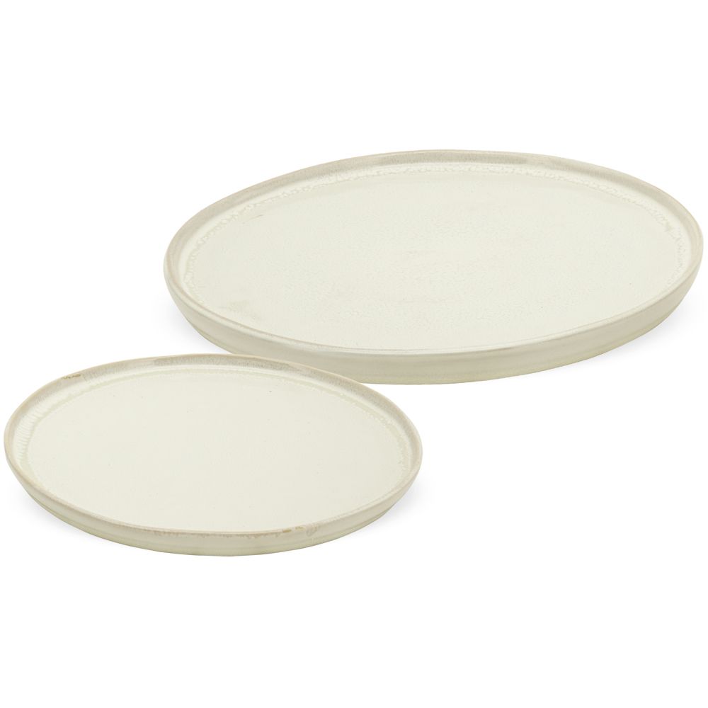 matches21 - Webshop Teller Speiseteller und Kuchenteller Geschirr Stoneware creme 2 Groessen 124467 1 13