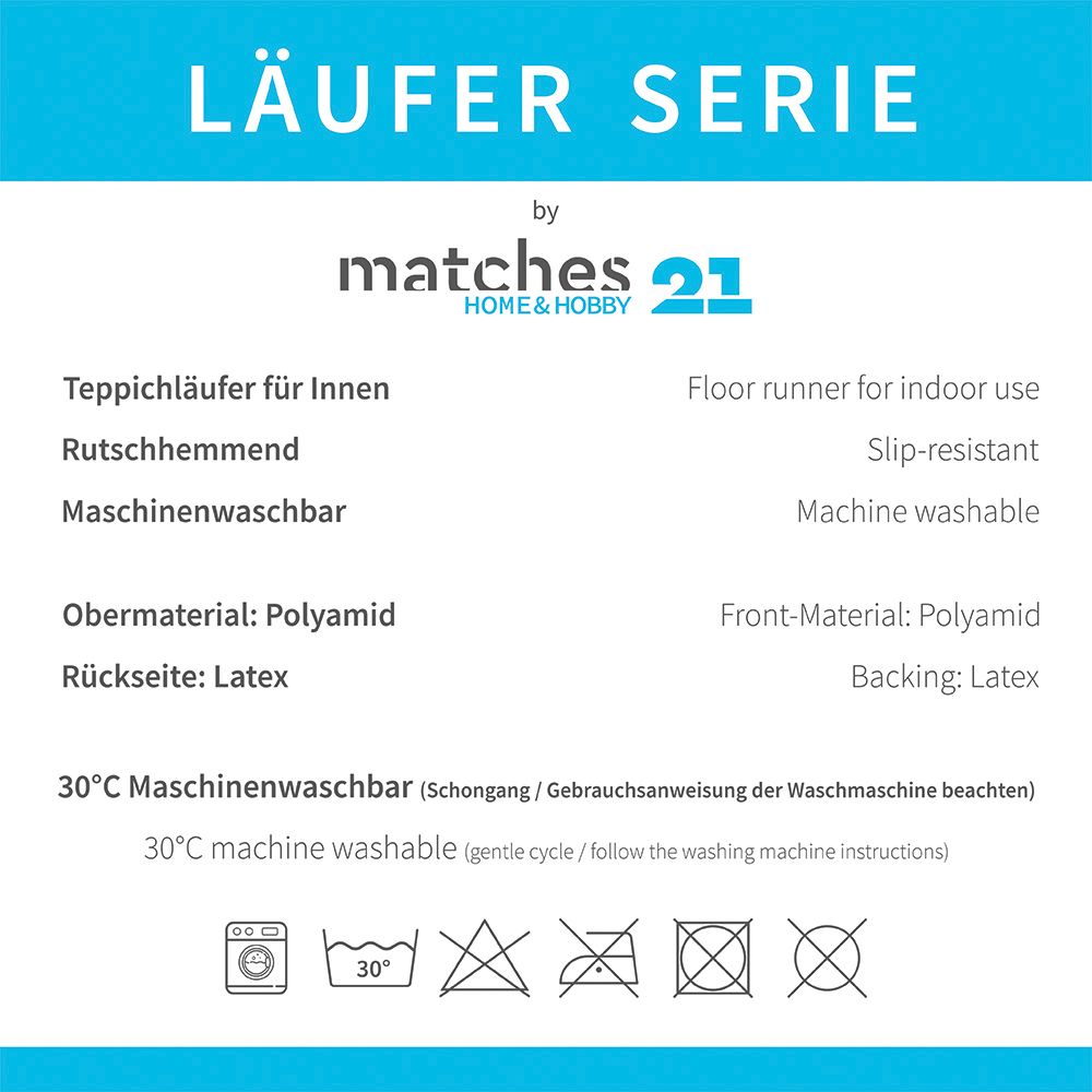 matches21 - Webshop Teppichlaeufer Kuechenlaeufer Teppiche dunkles Holz Holzoptik waschbar in 3 Groessen 119087 5 1 6