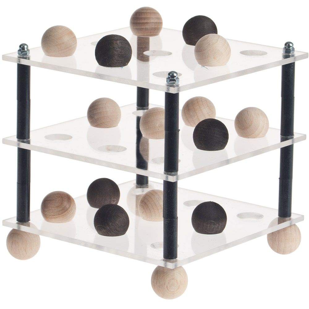 matches21 - Webshop Tic Tac Toe Spiel in 3D Holz Bausatz fuer Kinder Werkset Bastelset ab 12 Jahren 118842 5 1 2