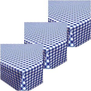 matches21 - Webshop Tischdecken In Outdoor Tischtuecher Kariert Vlies blau weiss 3 Groessen 124782 1 2