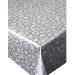 matches21 - Webshop Tischdecken SCHNEEFLOCKEN Weihnachten Wachstuch 1 Stk 130x160 cm in 3 Farben 123065 4 1 10