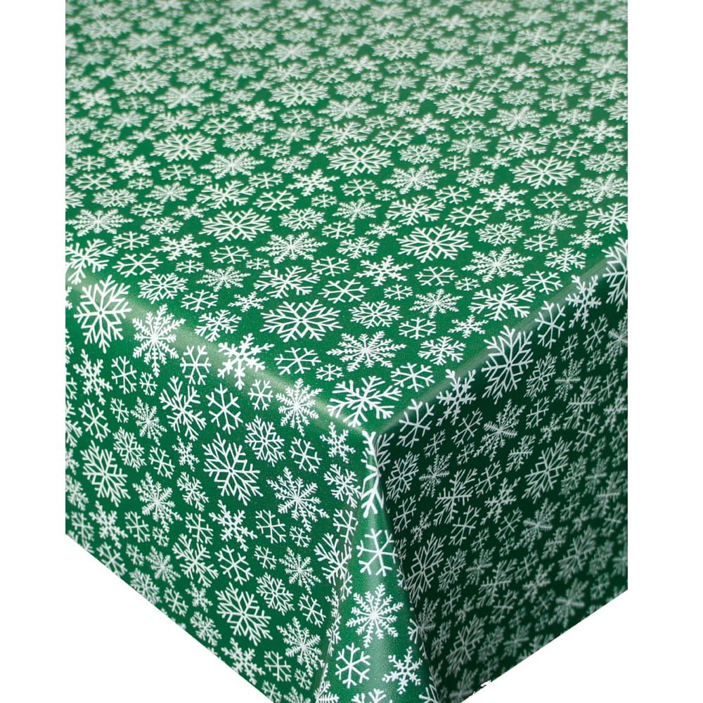 matches21 - Webshop Tischdecken SCHNEEFLOCKEN Weihnachten Wachstuch 1 Stk 130x160 cm in 3 Farben 123065 6 1 18